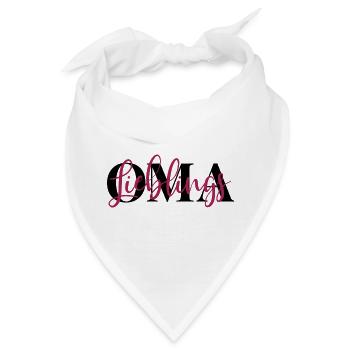 Lieblingsoma Oma - Bandana - Weiß - Vorne