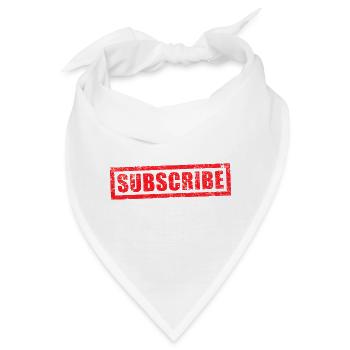 Grunge-Stempel abonnieren - Bandana - Weiß - Vorne
