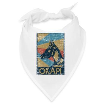Sanftmütiges Okapi Regenwaldbewohner - Bandana - Weiß - Vorne