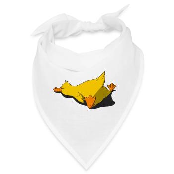 Schlafendes Küken - Bandana - Weiß - Vorne