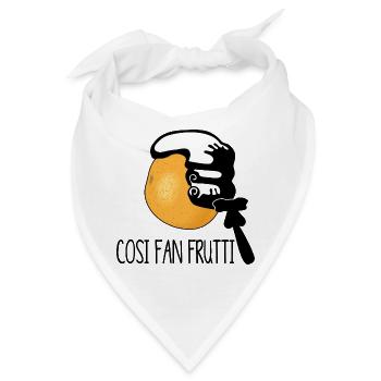 cosi fan tutti versus frutti - Souvenir von Mozart - Bandana - Weiß - Vorne