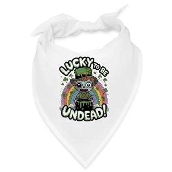Glück, Untote zu sein! - Bandana - Weiß - Vorne
