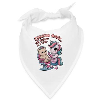 Magie kreieren, ein Haarschnitt nach dem anderen! - Bandana - Weiß - Vorne
