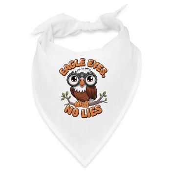 Adleraugen, keine Lügen - Bandana - Weiß - Vorne