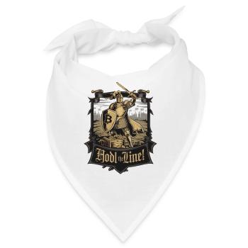 Hodl Die Linie! - Bandana - Weiß - Vorne