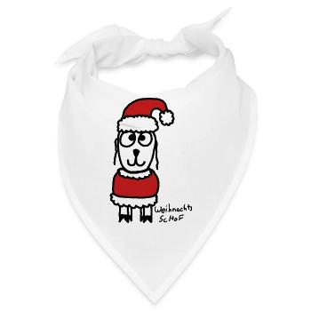 Weihnachts ScHoF - Bandana - Weiß - Vorne