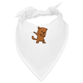 Dabbing Marmot Dab Murmeltier - Bandana - Weiß - Vorne
