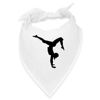 Gymnastik Tänzerin - Bandana - Weiß - Vorne