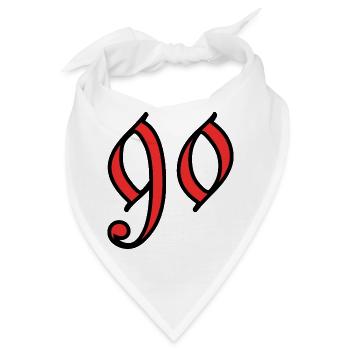 90 - Bandana - Weiß - Vorne
