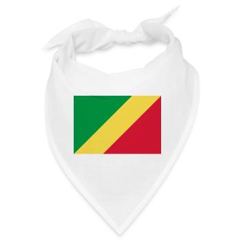 Demokratische Republik Kongo - Bandana - Weiß - Vorne