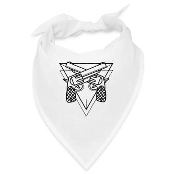 Skrupelloser Revolver Kartellboss - Bandana - Weiß - Vorne