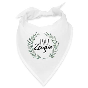 Trauzeugin - Bandana - Weiß - Vorne