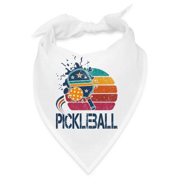 Pickleball - 2 - Bandana - Weiß - Vorne