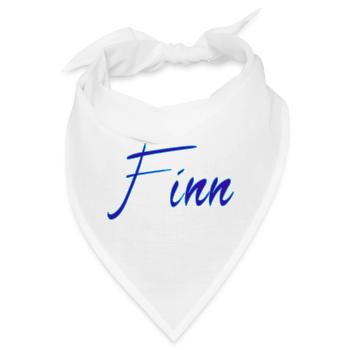 Name Finn - Bandana - Weiß - Vorne