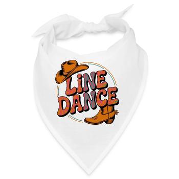 Line Dance mein Hobby - meine Passion - mein Ding - Bandana - Weiß - Vorne
