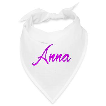 Anna Neon Schrift - Bandana - Weiß - Vorne