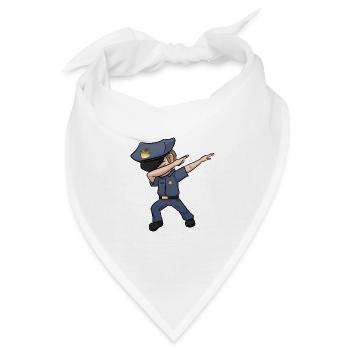 Dabbing Polizist Dab Polizei - Bandana - Weiß - Vorne