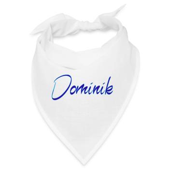 Dominik Neon Script Druck - Bandana - Weiß - Vorne