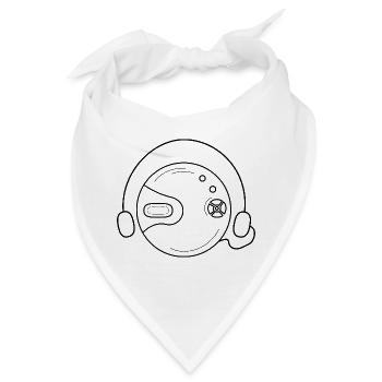 Walkman – Retro Kassettenspieler Design - Bandana - Weiß - Vorne