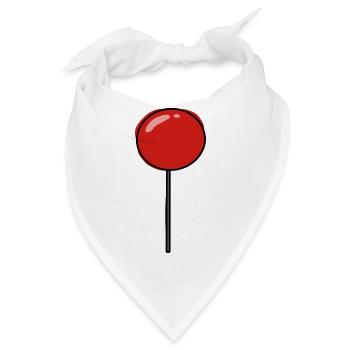 Stecknadel – Minimalistisches Markierungs-Design - Bandana - Weiß - Vorne