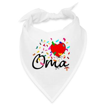 Oma Konfetti - Bandana - Weiß - Vorne