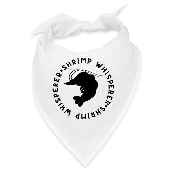 Shrimp Whisperer - Angelliebhaber - Bandana - Weiß - Vorne