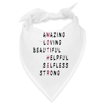 Mother Mutter - Bandana - Weiß - Vorne