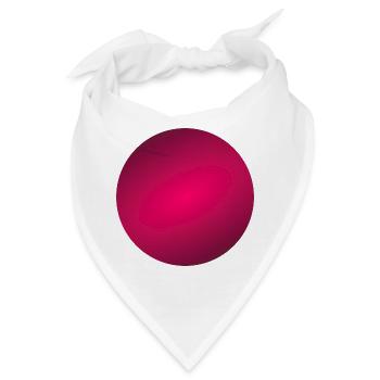 Kreis Farbig - Bandana - Weiß - Vorne