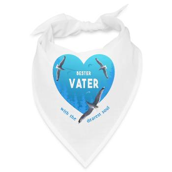 bester Vater - Bandana - Weiß - Vorne