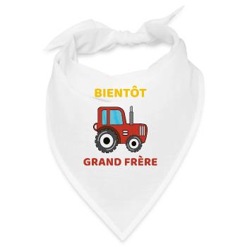 Bientôt Grand Frère Traktor - Bandana - Weiß - Vorne