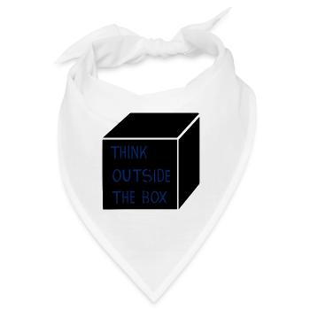 Think outside the box - Bandana - Weiß - Vorne