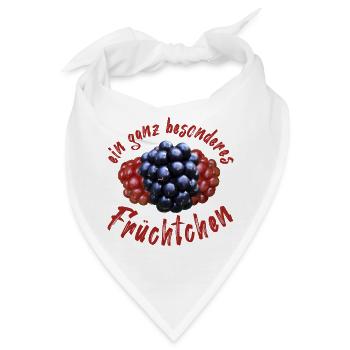 Früchtchen Brombeeren Beeren - Bandana - Weiß - Vorne