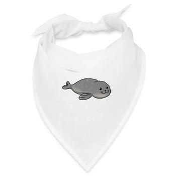 Robbe - Bandana - Weiß - Vorne