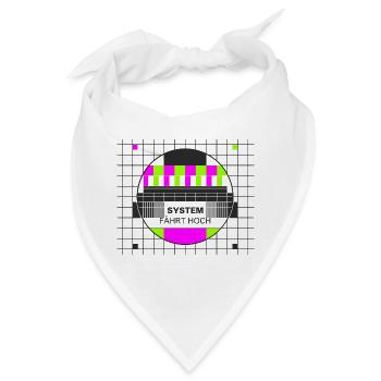 Testbild System fährt hoch - Bandana - Weiß - Vorne