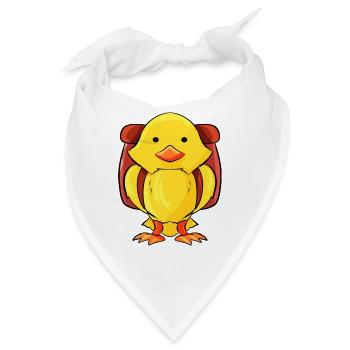 Schulanfänger Küken - Bandana - Weiß - Vorne