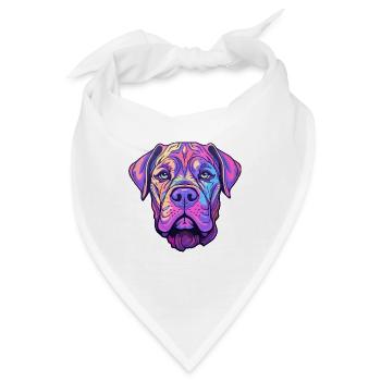 Perro de Presa Canario Hunderasse Cartoon Kawaii il - Bandana - Weiß - Vorne