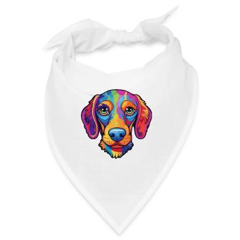Perro de Presa Mallorquinische Hunderasse Cartoon Kawaii - Bandana - Weiß - Vorne