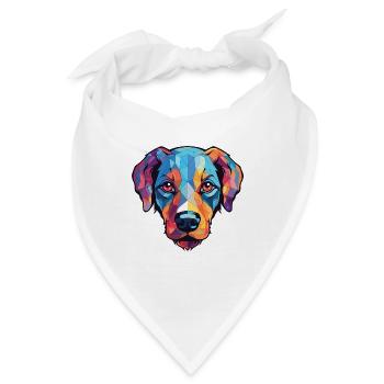 Perro de Presa Mallorquinische Hunderasse Aquarell - Bandana - Weiß - Vorne