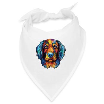 Kyi Leo Hunderasse Bunte Aquarell-Illustration - Bandana - Weiß - Vorne