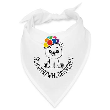 Schwarzwaldbärchen - Bandana - Weiß - Vorne