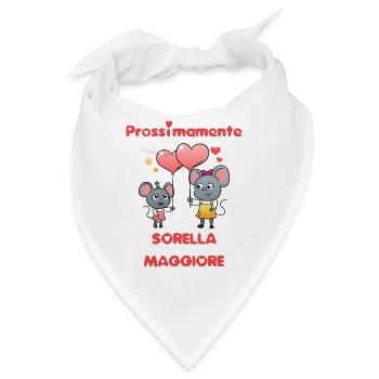 Prossimamente Sorella Maggiore Topi Carini - Bandana - Weiß - Vorne