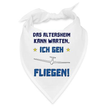 das altersheim kann warten - Bandana - Weiß - Vorne