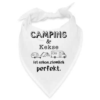 camping und kekse - Bandana - Weiß - Vorne