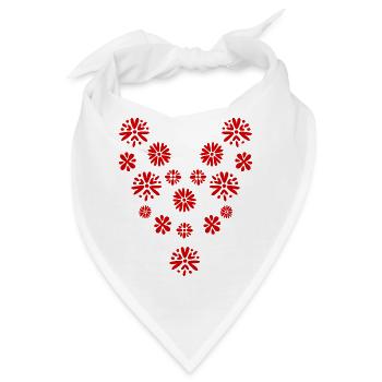 PAAR. ICH HABE GERADE GEHEIRATET. Junggesellinnenabschied. VALENTINSTAG. MARIES - Bandana - Weiß - Vorne