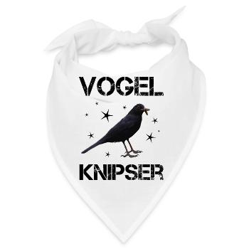 Vogelknipser Hobbyfotograf - Bandana - Weiß - Vorne