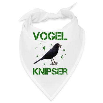 Vogelknipser Vogelfotograf Ornithologe - Bandana - Weiß - Vorne