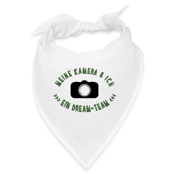 meine Kamera und ich - Bandana - Weiß - Vorne