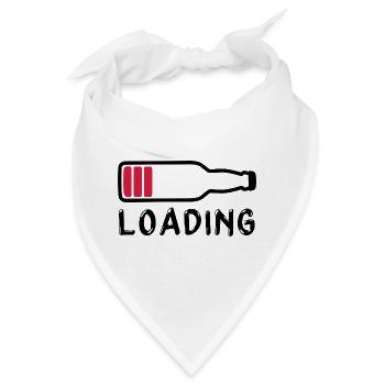 Laden Bier trinken - Laden - Bandana - Weiß - Vorne
