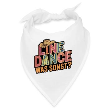 Line Dance mein Hobby - meine Passion - mein Ding - Bandana - Weiß - Vorne