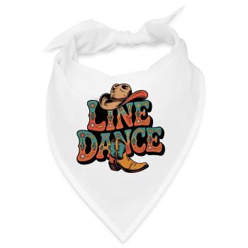 Line Dance mein Hobby - meine Passion - mein Ding - Bandana - Weiß - Vorne